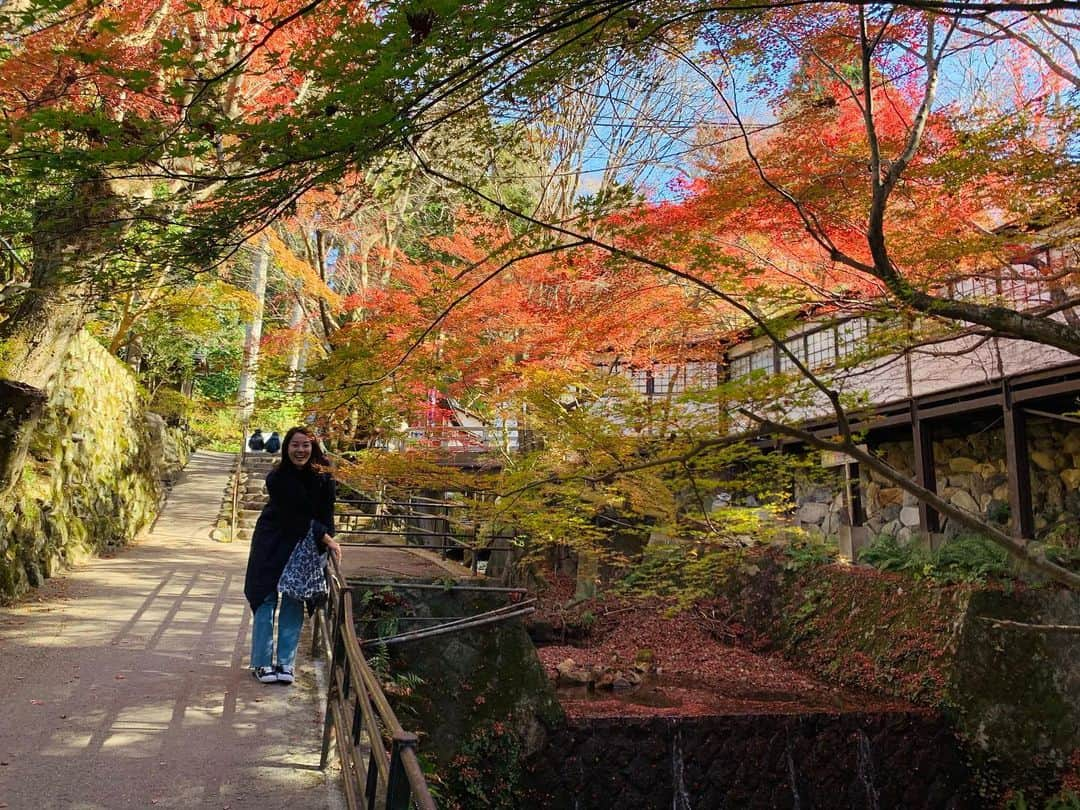 中川聴乃さんのインスタグラム写真 - (中川聴乃Instagram)「お仕事の後に紅葉を堪能🍁✨少しでも残っててよかった〜😌！！  #京都 #紅葉🍁」12月4日 20時33分 - nakagawaakino24