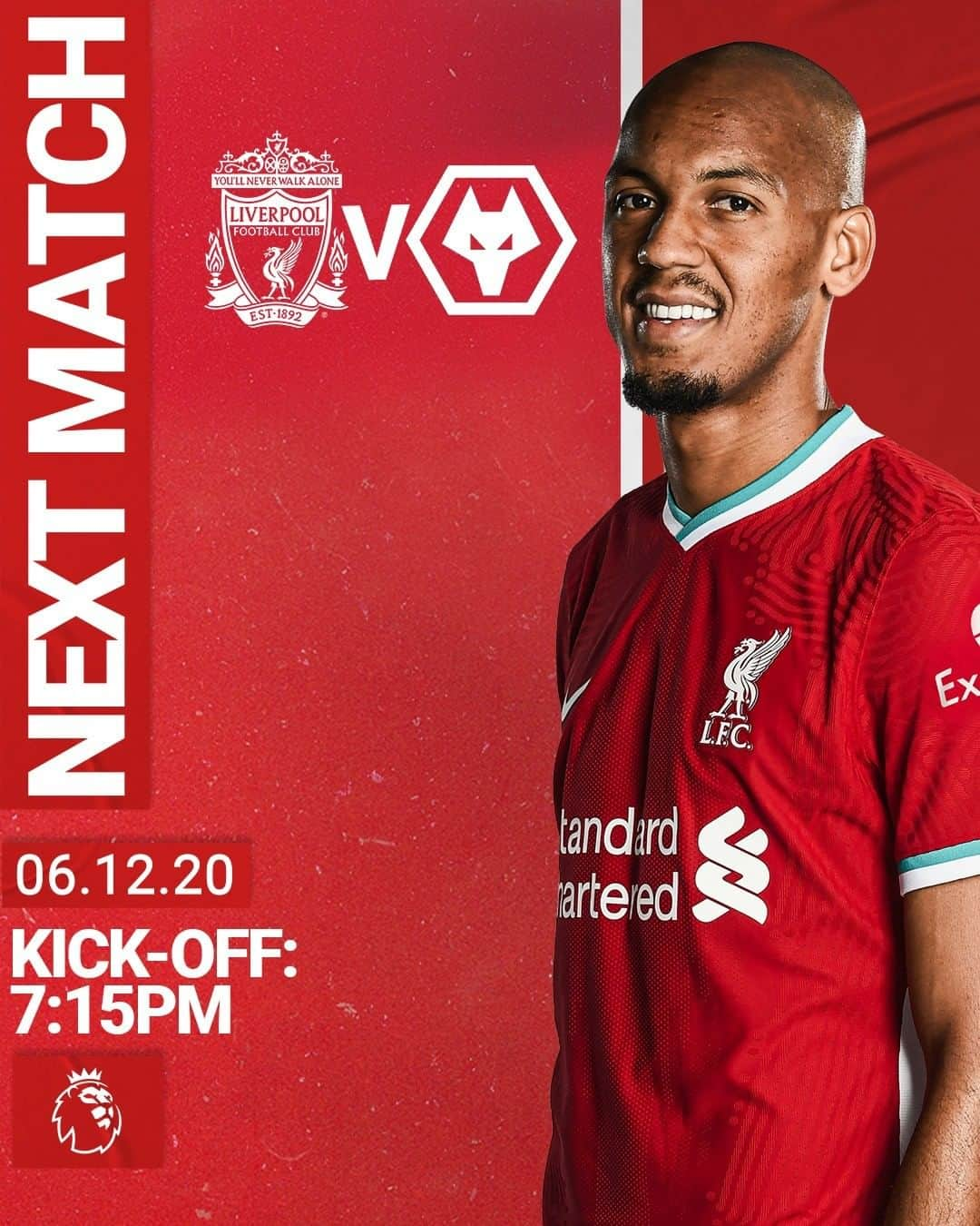 リヴァプールFCさんのインスタグラム写真 - (リヴァプールFCInstagram)「Next up, @wolves (H) 🙌🔴 #LFC #LiverpoolFC」12月4日 12時12分 - liverpoolfc