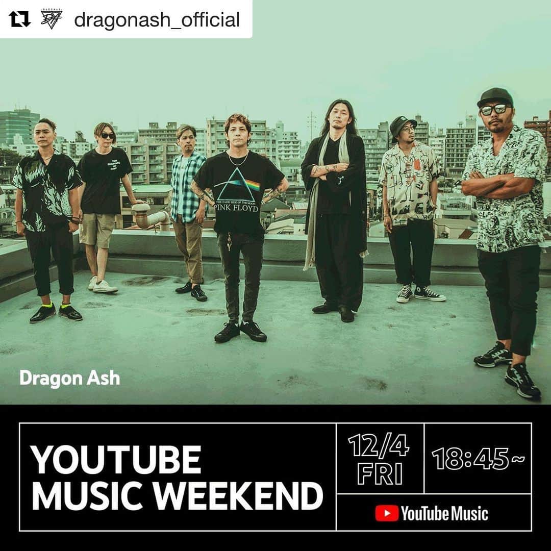 桜井誠さんのインスタグラム写真 - (桜井誠Instagram)「#Repost @dragonash_official with @get_repost ・・・ DRAGONASH LIVE "DEPARTURE" 本日18:45公開！  #YouTubemusicweekend #dragonash」12月4日 12時32分 - m_sakurai_da