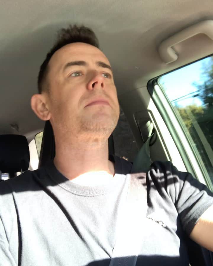 コリン・ハンクスのインスタグラム：「I’ve resorted to listening to podcasts at half speed just so I can pretend I’m trapped in a conversation with drunk people. Here is one of those conversations.」