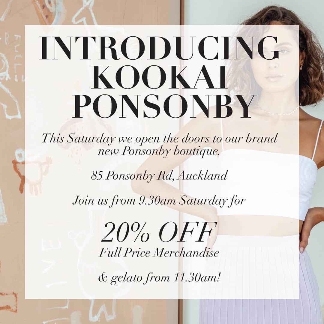 KOOKAI さんのインスタグラム写真 - (KOOKAI Instagram)「We can’t wait to welcome you to our beautiful new Ponsonby Boutique, doors open tomorrow at 9.30am - celebrate with 20% off full price merchandise •• #kookai」12月4日 15時56分 - kookai_australia