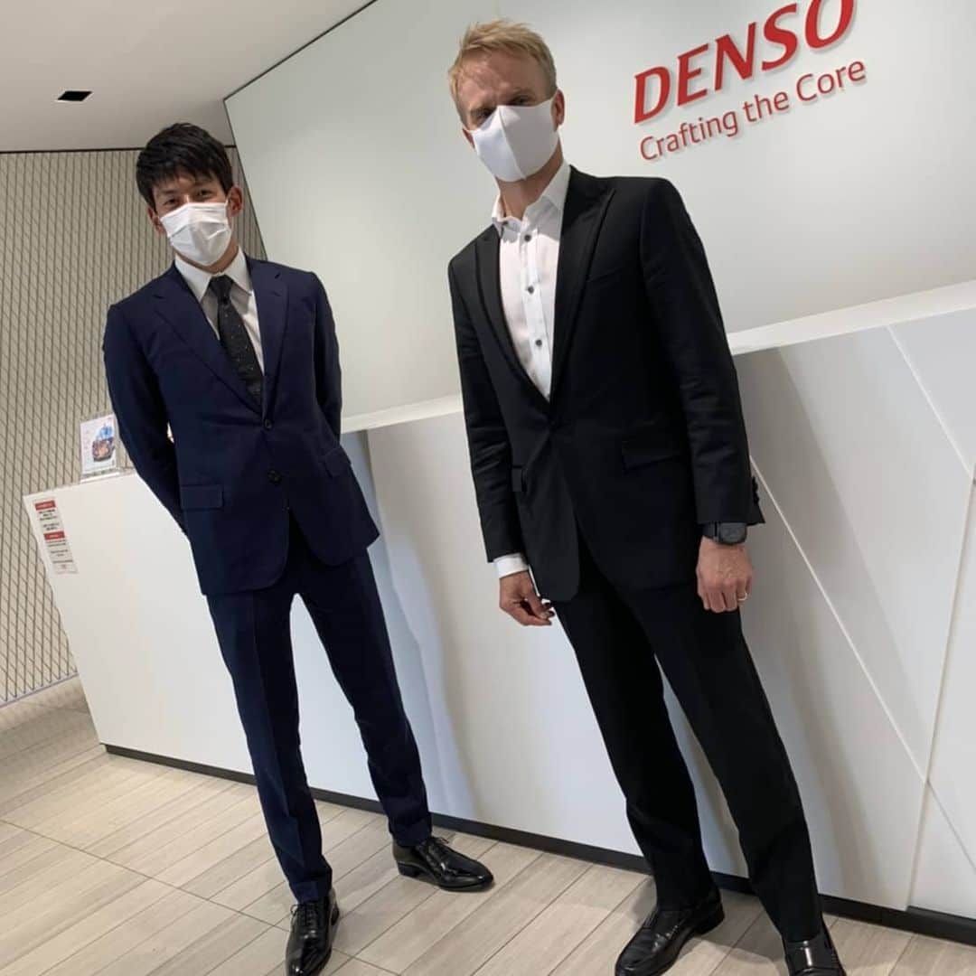ヘイキ・コバライネンのインスタグラム：「Visiting some of our team sponsors this week here in Japan」