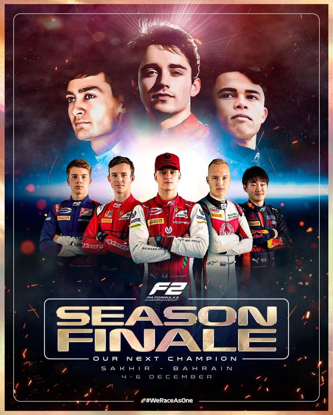 F1さんのインスタグラム写真 - (F1Instagram)「A new hero will rise! 🦸‍♂️  This weekend will see the conclusion of the stunning 2020 @fiaf2championship in Sakhir, but only one driver can claim the ultimate crown 👑  Schumacher. Ilott. Tsunoda. Shwartzman. Mazepin. Who will win?  #F2 #Formula2 #RoadToF1 #SakhirGP」12月4日 18時40分 - f1