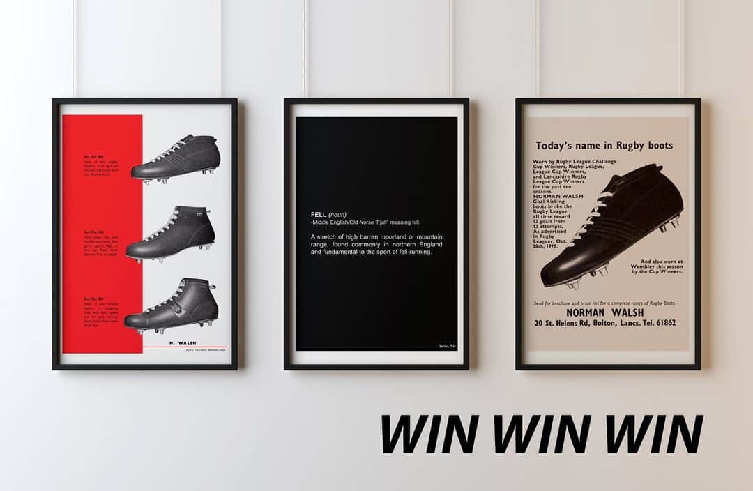ウォルシュのインスタグラム：「It's Competition Time!🎉 Be in with a chance to win ALL 3 of our Walsh Prints in 3 simple steps:  1. You must be following us on Instagram 2. Like this post and Share to your story - be sure to tag @normanwalshuk 3. Tag a friend! (Each separate tag will count as an entry)  Follow us on Twitter and Facebook for a bonus entry 😄 Competition ends Friday 11th December midday.  This competition will be run across Instagram, Facebook and Twitter and are in no way associated with this giveaway. T&Cs apply.  #competition #competitiontime #normanwalsh #normanwalshuk」