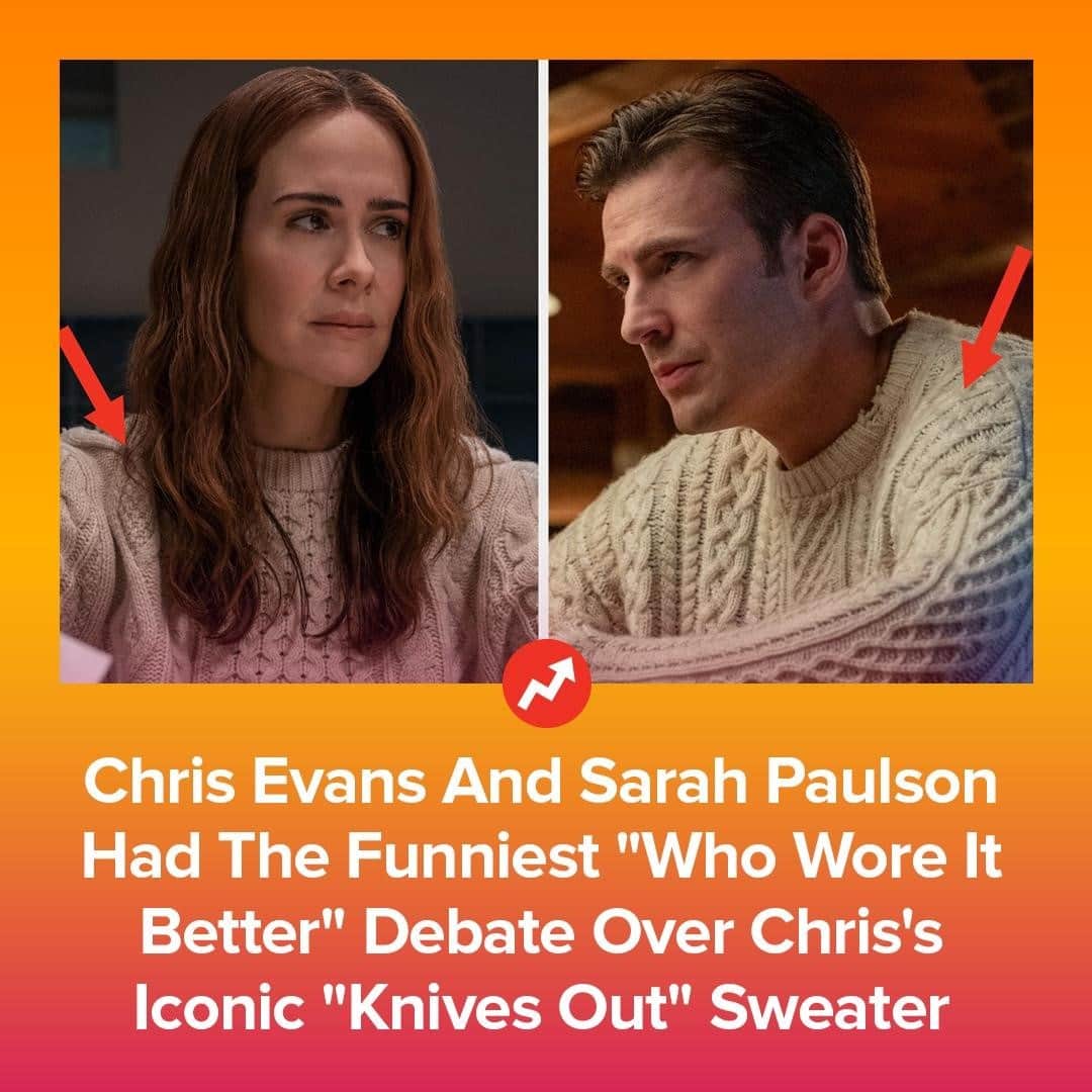BuzzFeedさんのインスタグラム写真 - (BuzzFeedInstagram)「What I didn’t know I needed today was a very wholesome exchange on Twitter between Chris Evans and Sarah Paulson. Who wore it better? Link in bio 👆」12月5日 5時31分 - buzzfeed