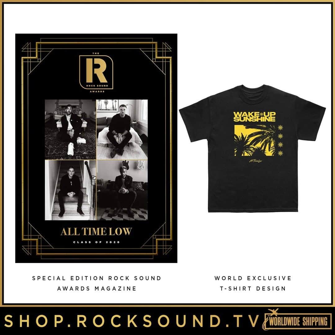 All Time Lowさんのインスタグラム写真 - (All Time LowInstagram)「@rocksound Class of 2020 🙏💛 Limited edition magazine w/ exclusive T-Shirt available at shop.rocksound.tv」12月5日 5時09分 - alltimelow