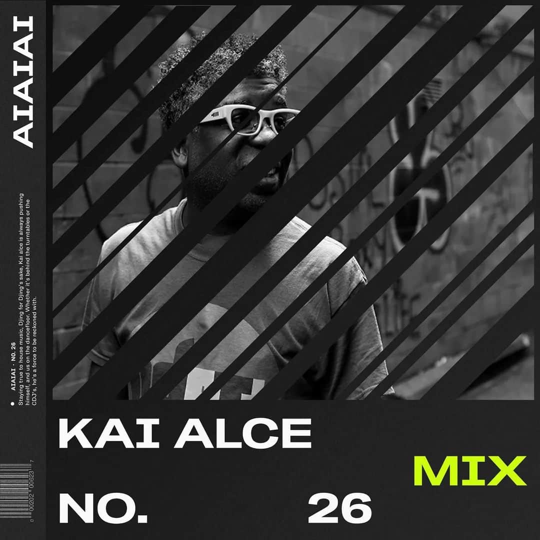 AIAIAIのインスタグラム：「Staying true to house music, Djing for Djing’s sake, @kaialce is always pushing himself, and us on the dancefloor. Whether it’s behind the turntables or through his label NDATL Muzik, he’s a force to be reckoned with.  Get your friday tunes for the 26th edition of the AIAIAI Mix Series!  link in bio」