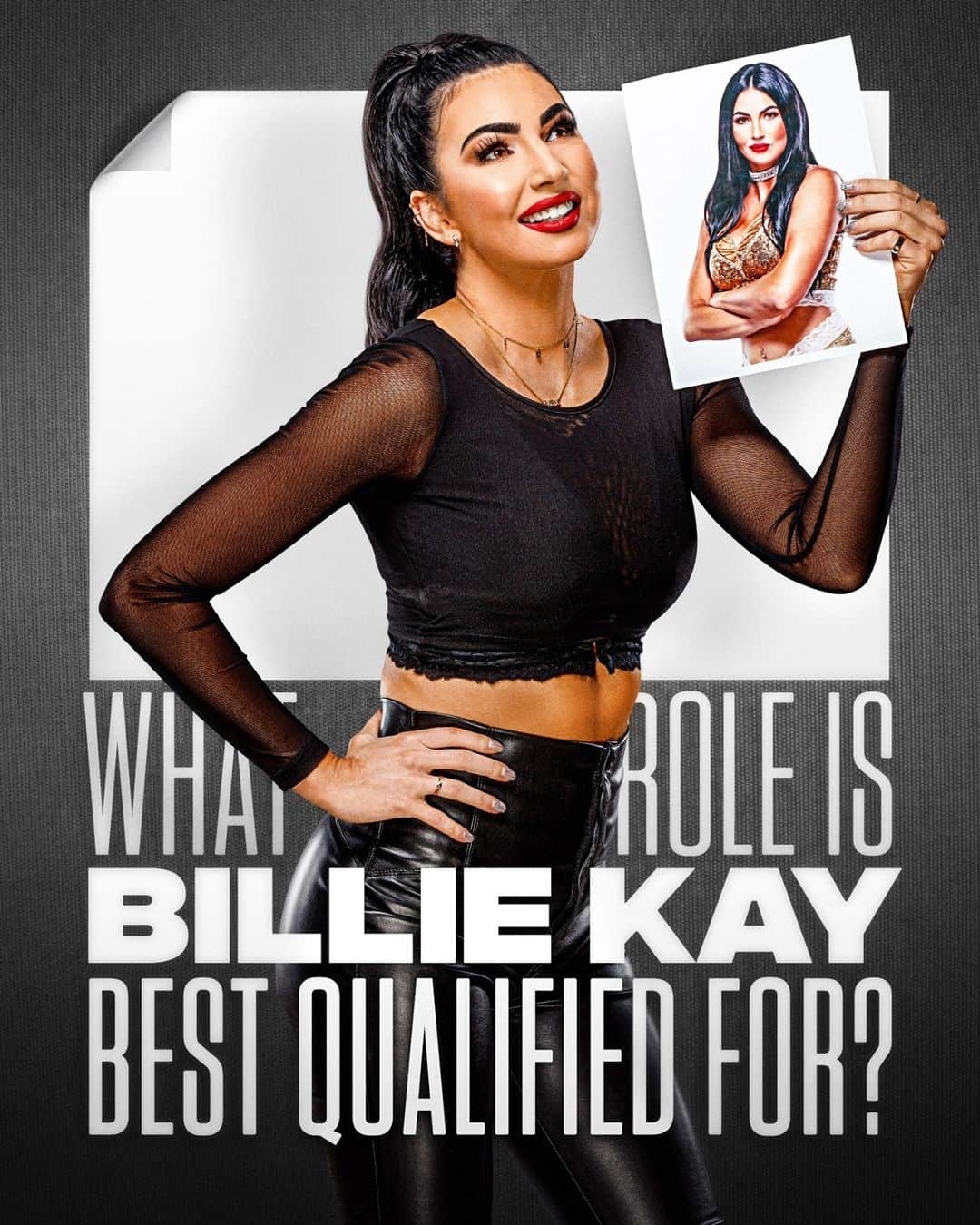 WWEさんのインスタグラム写真 - (WWEInstagram)「You've seen her resume and headshot. What role do you think @billiekaywwe would excel in?」12月5日 5時30分 - wwe