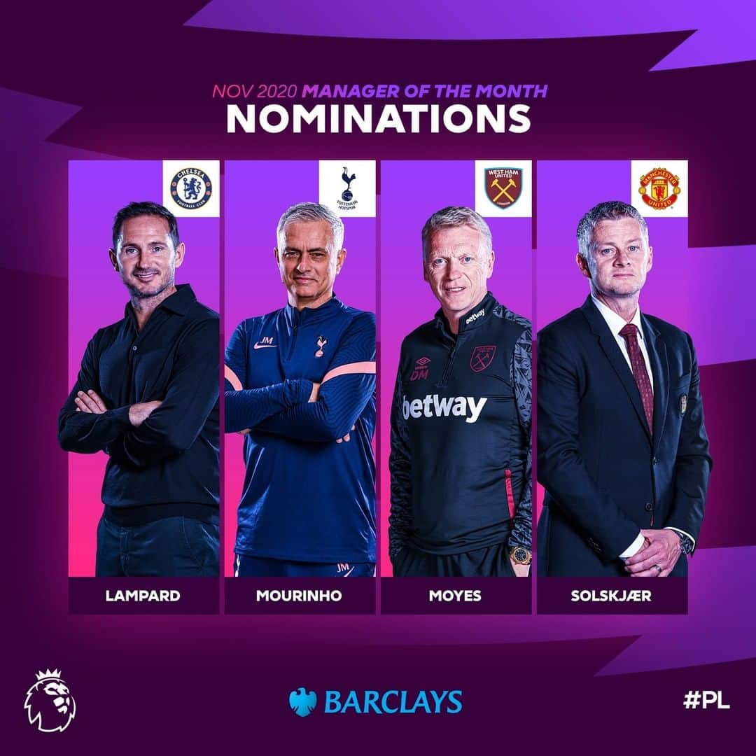 プレミアリーグさんのインスタグラム写真 - (プレミアリーグInstagram)「👔 Which @barclaysfootball Manager of the Month nominee gets your vote?」12月4日 21時00分 - premierleague