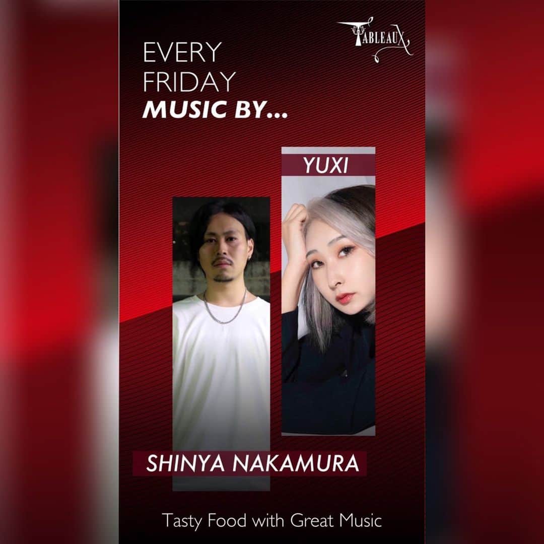 のインスタグラム：「今日のDJさんは…  ーーーーーーーーーーーーーーーーーーーー  " DJ Yuxi " & " DJ SHINYA NAKAMURA "  ーーーーーーーーーーーーーーーーーーーー  毎週金曜日は、 この2人のDJがタブローズで音楽を奏でます！ 素敵な音楽とお食事を 是非一度 お越しくださいませ✨  ･ ･ ･ ･ ･ ･ ･ ･ ･ ･ ･ ･ ･ ･ ･ ･ ･ ･ ･ ･ ･ ･ ･ ･ ･ ･ ･ ･ ･  #代官山ダブローズ #代官山タブロースラウンジ #dj #レストラン #音楽好きな人と繋がりたい #代官山 #ブラッセリー #グルメ好きな人と繋がりたい #カジュアルレストラン #french #eat #restaurant #music #インスタ映え #映えスポット」