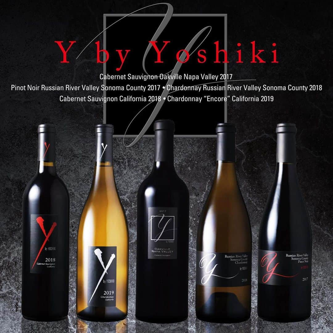 YOSHIKIさんのインスタグラム写真 - (YOSHIKIInstagram)「『Y by YOSHIKI』 新作 5 種類 同時解禁  " @ybyyoshiki " just released a collection of 5 new wines.  http://www.ybyyoshiki.com/  #ybyyoshiki produced by #yoshiki and  Rob #Mondavi #cabernet #chardonnay #pinotnoir  #napa #oakville #russianriver」12月4日 21時58分 - yoshikiofficial