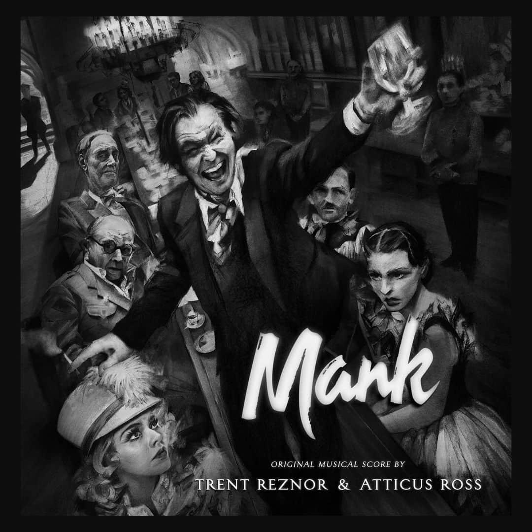 ナイン・インチ・ネイルズのインスタグラム：「Trent and Atticus’ score for David Fincher’s new film Mank is out now! You can find it in all the expected places – Spotify, Apple Music, Amazon Music, TIDAL - Link in bio.   The score contains 52 tracks and is over 90 minutes of music from the film.   However… if you’d like the DEFINITIVE Mank musical experience, we’re offering the complete score along with an ADDITIONAL TWO HOURS of unreleased music and demos from the Mank sessions available exclusively at Bandcamp. These are additional and alternate compositions that didn’t get used in the film along with a selection of Trent and Atticus demos pre-orchestration. Obviously these are available in the format of your choice, including lossless. CHECK IT OUT AT LINK IN BIO.   Vinyl fans: we will be offering the score on vinyl early next year. The vinyl score will NOT contain the extra two hours of material.   1930s Hollywood is re-evaluated through the eyes of scathing social critic and alcoholic screenwriter Herman J. Mankiewicz as he races to finish the screenplay of Citizen Kane for Orson Welles. Mank is out NOW on @netflix!」