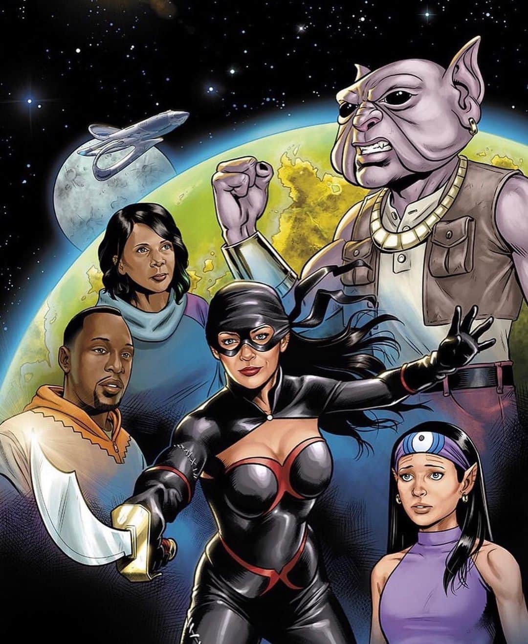 ジェシカ・ゾアのインスタグラム：「This is pretty epic  🚀 The talent involved in making this comic is really out of this world 🌎 :) Do you miss watching @theorville? Check out @darkhorsecomics #TheOrville Heroes Pt 2... you can get it now!」
