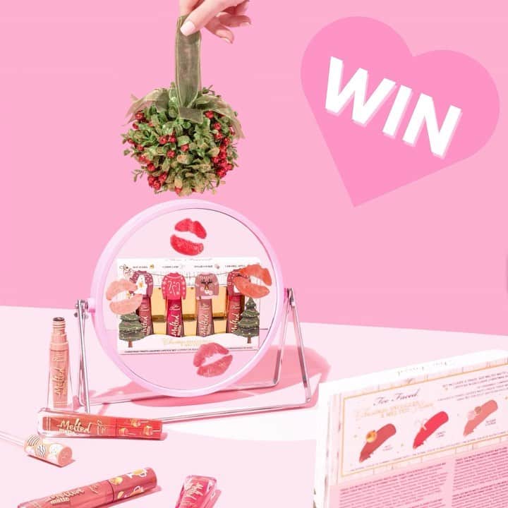 Too Facedのインスタグラム：「GIVEAWAY ALERT 🎉 (Winners have been contacted via DM) Want to get your hands on our ‼️SOLD OUT‼️ Christmas Snuggles & Melted Kisses Liquid Lipstick Set?! We're making your kisses a little sweeter this season by sending FIVE lucky winners this exclusive Christmas lip set! 💕 Good luck, beauties!⁣⁣ ⁣ HOW TO ENTER:⁣⁣⁣⁣ 💖 LIKE & SAVE this post!⁣ 💖 FOLLOW @TooFaced⁣⁣⁣ 💖 TAG a Bestie (they must be following, too!)⁣⁣⁣⁣ 💖 For bonus entries, comment with a 💋 on our most recent posts!⁣⁣⁣ #giveaway #toofaced」