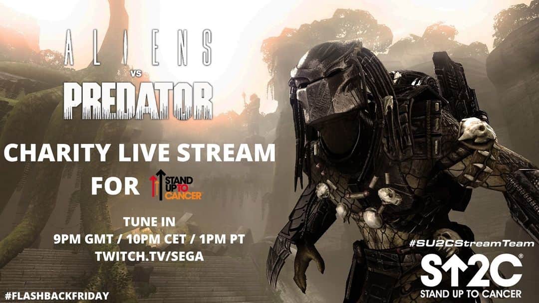 SEGAさんのインスタグラム写真 - (SEGAInstagram)「Join @SlowBants and @ibstatron tonight for our live stream to raise awareness and support @SU2C!  We'll be playing through some of the campaign on Aliens vs Predator from 9pm GMT / 10pm CET / 1pm PT at twitch.tv/sega.」12月5日 2時00分 - sega