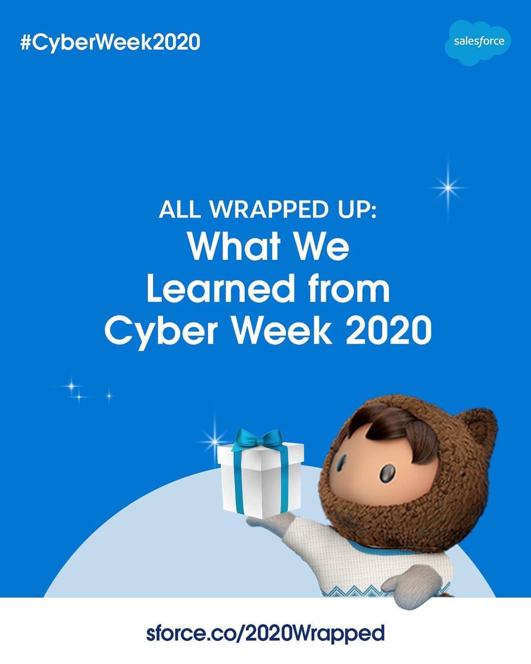 Salesforce さんのインスタグラム写真 - (Salesforce Instagram)「Congrats! You just survived a Cyber Week unlike any other. 😅 Check the 🔗 in bio to see what these insights mean for the rest of holiday 2020 and how you can keep conquering the season. 💪 #CyberWeek2020」12月5日 3時36分 - salesforce