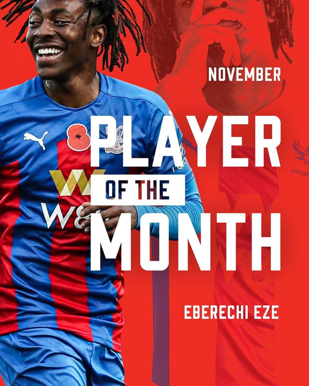 クリスタル・パレスFCさんのインスタグラム写真 - (クリスタル・パレスFCInstagram)「🏆 You voted Eberechi Eze as the W88 Player of the Month!  #CPFC #PremierLeague #PL #Eze」12月5日 3時37分 - cpfc