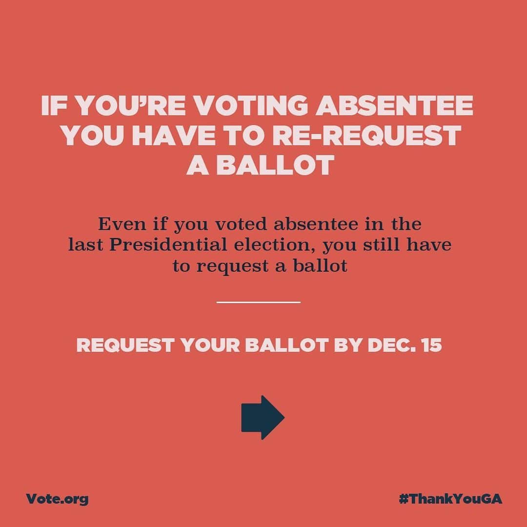 デミ・ロヴァートさんのインスタグラム写真 - (デミ・ロヴァートInstagram)「Georgia!!! 🍑🗳 Your deadline to register to vote is December 7, so today is THE day to check your voter registration status!! If you turn 18 before January 5, you CAN register to vote. Early voting begins December 14 and if you plan to vote by mail you need to request your ballot ASAP. Visit vote.org for more info 💗」12月5日 3時45分 - ddlovato