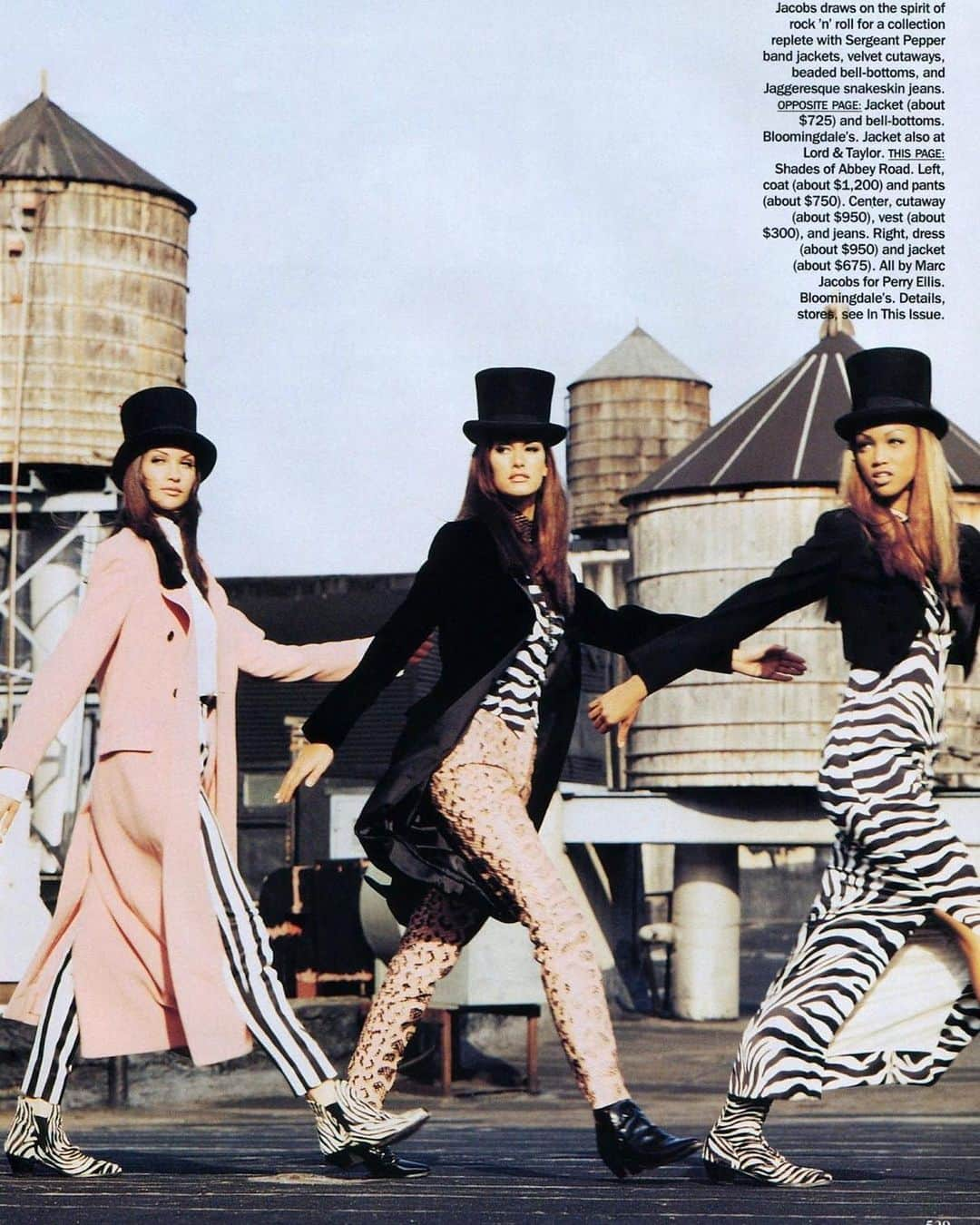 タイラ・バンクスさんのインスタグラム写真 - (タイラ・バンクスInstagram)「Flashback FASHION Friday! 🎩 And we’re headed back to September of ‘92 with this @voguemagazine shoot on top of some roof in NYC, photographed by the oh-so talented @maxvadukul. I was a baby - 18 years old! Should I bring back the top hat and animal print back?? 🦓⁠」12月5日 4時04分 - tyrabanks