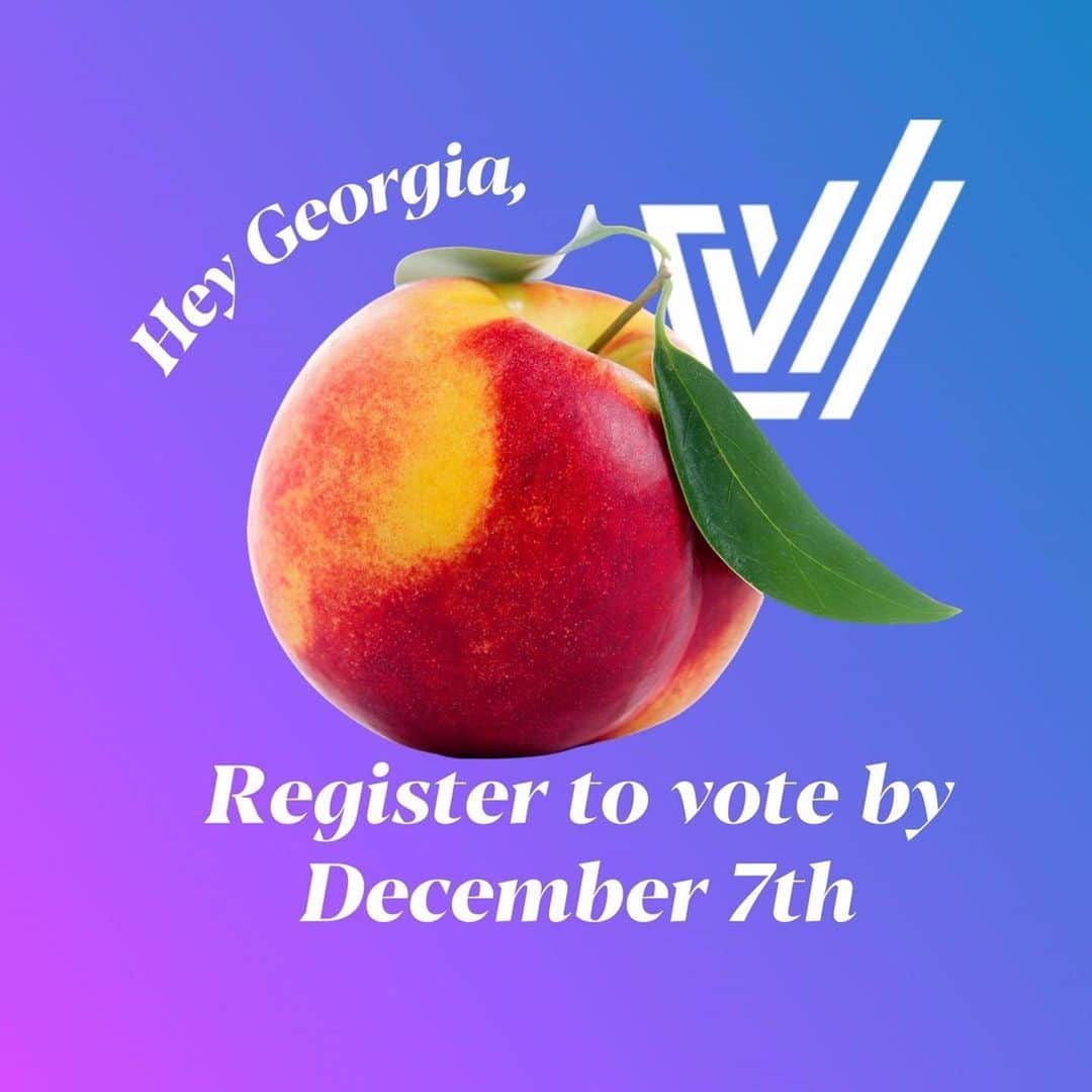 アンナ・パキンのインスタグラム：「#Repost @voterparticipationcenter ・・・ 🚨 Just THREE more days to get registered for the Georgia runoff election 🚨 Head to the link in our bio and make sure you're #RegisteredAndReady, then tell your mom, tell your sister, tell your cousin to do the same! The rising American electorate will be heard, let's #DoItAgain 🗳」