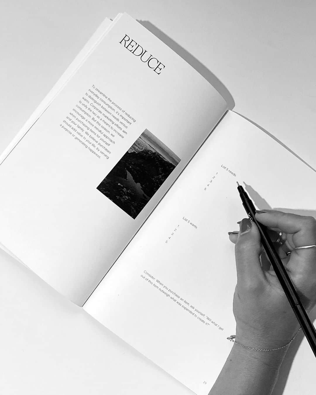 JanessaLeoneのインスタグラム：「GIFT WITH PURCHASE ____ Receive our Quality Workbook as a gift to us from you with any online purchase. A workbook designed to open a dialogue on how, together, we can work towards a sustainable lifestyle and avoid damaging fashion practices.  #janessaleone」