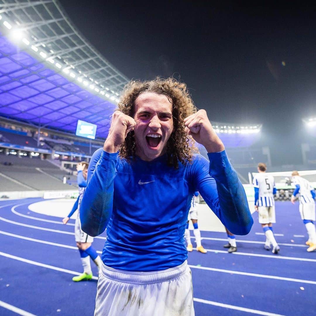 ヘルタ・ベルリンのインスタグラム：「🤩🤩🤩 . . #BSCFCU #derbysieger #HaHoHe #herthabsc」