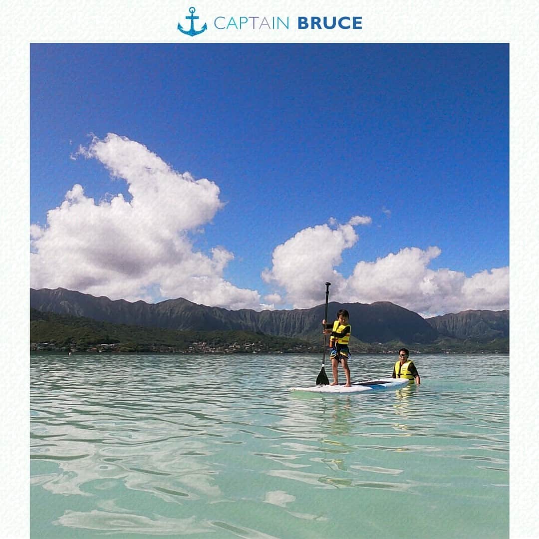 Luxury Cruise by Captain Bruceのインスタグラム：「サンドバーでSUPにチャレンジ ❗⁠ ⁠ ツアーでは、SUP(スタンドアップパドル)も無料でご利用いただけます。ツアーが再開になりましたら、ハワイの海で思い切り遊んでください!⁠ ⁠ #ahuihou !⁠ ⁠ #captainbruce 💙 #kaneohesandbar #hawaii #oahu #vacation #kamaaina #ahuolaka #ocean #water #island #aloha #havealohawilltravel #hawaiivacation #キャプテンブルース #天国の海ツアー #天国の海 #サンドバーツアー #アフオラカ #ハワイ大好き #オアフ島 #SUP #海」