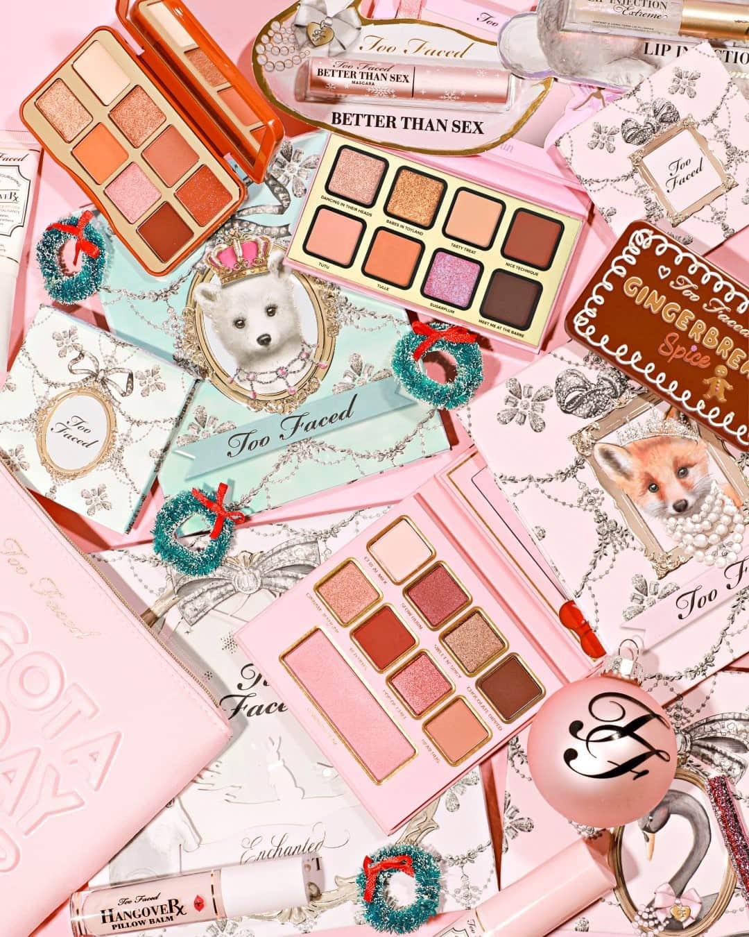 Too Facedのインスタグラム：「Dreaming of a PINK Christmas! 💗🎄 If you could only grab one of these goodies, which one would you choose?! Let us know in the comments! #toofaced」