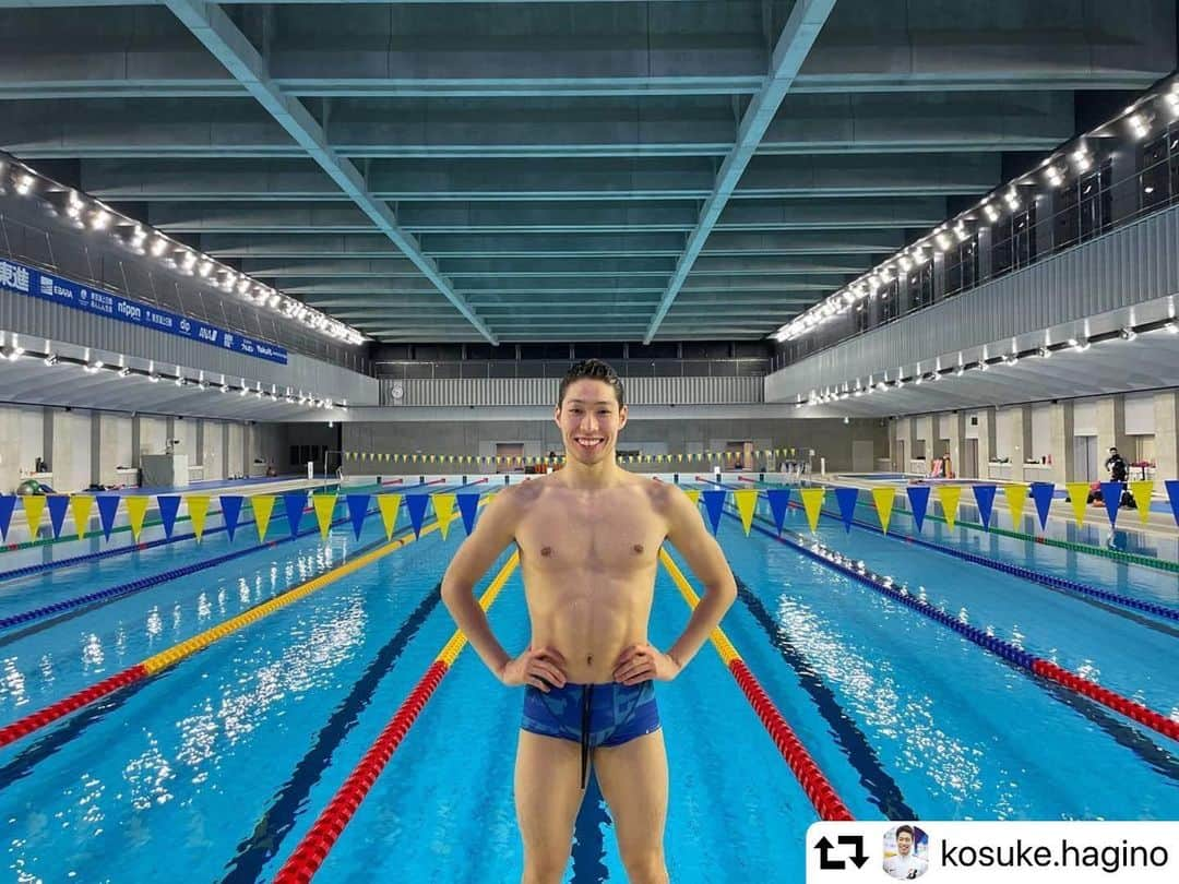 萩野公介のインスタグラム：「#repost @kosuke.hagino ・・・ 今日は４レース！ 明日もレース頑張ります🏇  #bridgestone #chaseyourdream  #nike #justdoit」