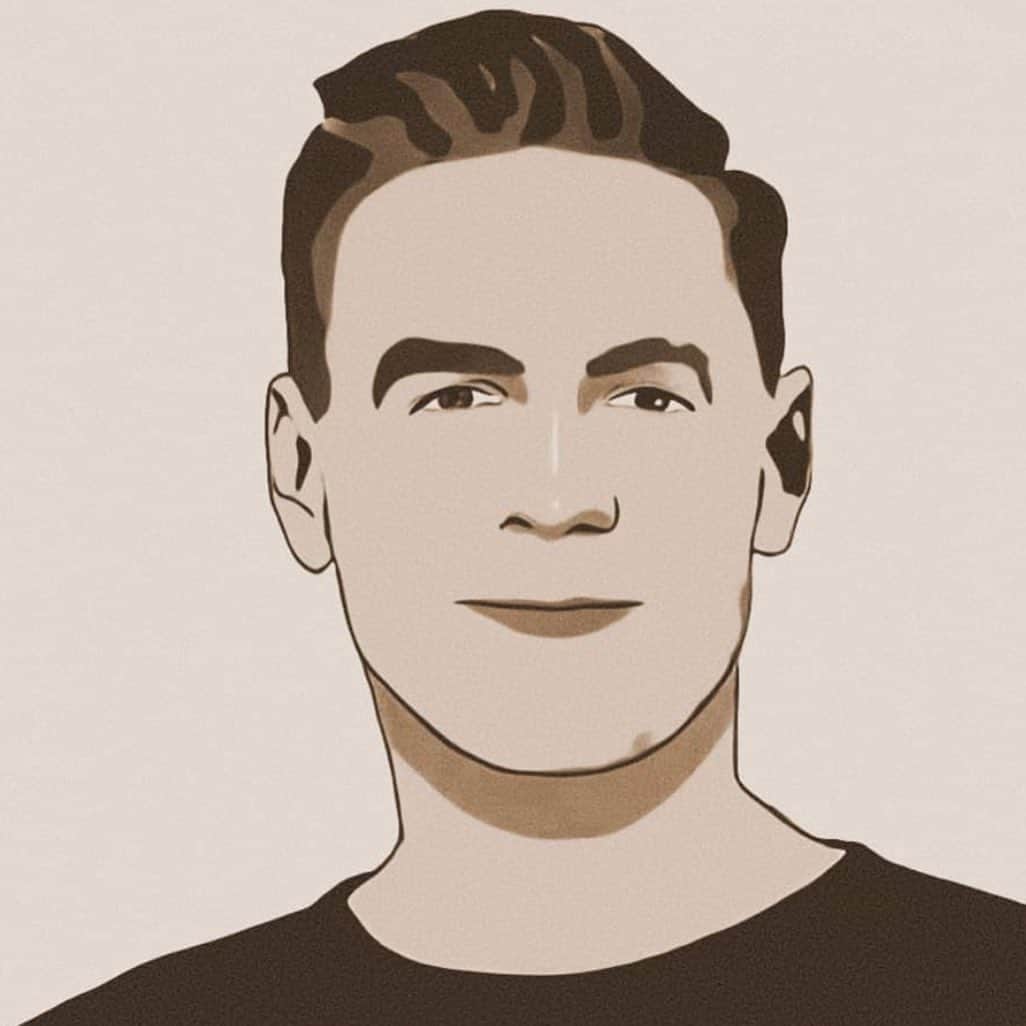 ブライアン・アダムスのインスタグラム：「Digital me. Thanks to the artist! #digitalart」
