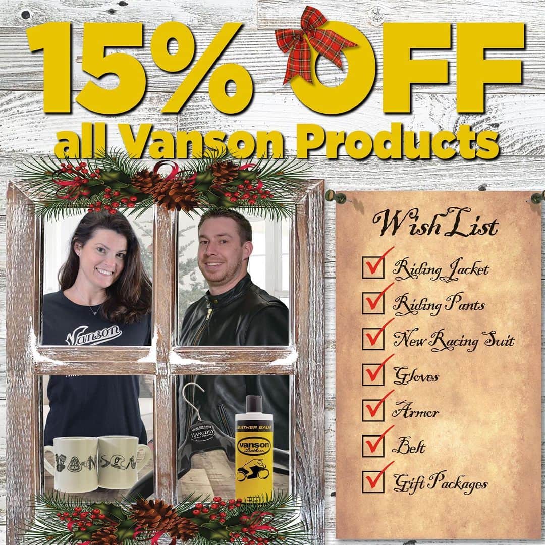 バンソンさんのインスタグラム写真 - (バンソンInstagram)「We’ve got your #best #christmasgifts ! Visit our website at www.vansonleathers.com  #vanson #vansonleathers #leatherjacket #cordura #leather #gifts #santa #christmas #local #madetolast #quality」12月20日 0時42分 - vansonleathers