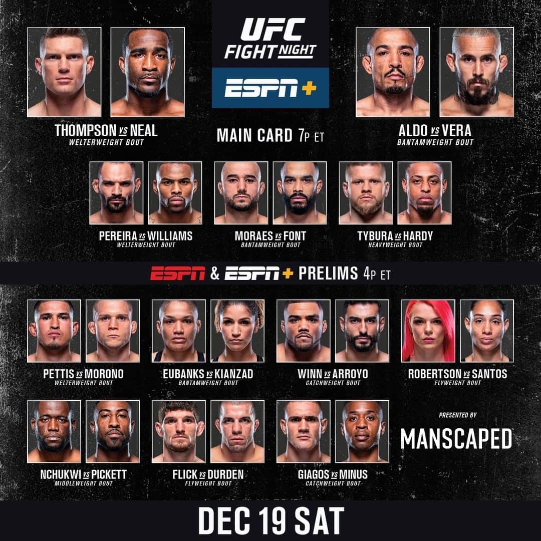 UFCさんのインスタグラム写真 - (UFCInstagram)「IT'S FIGHT DAY! #UFCVegas17 is ready to close 2020 with a card to remember 🤩」12月20日 1時02分 - ufc