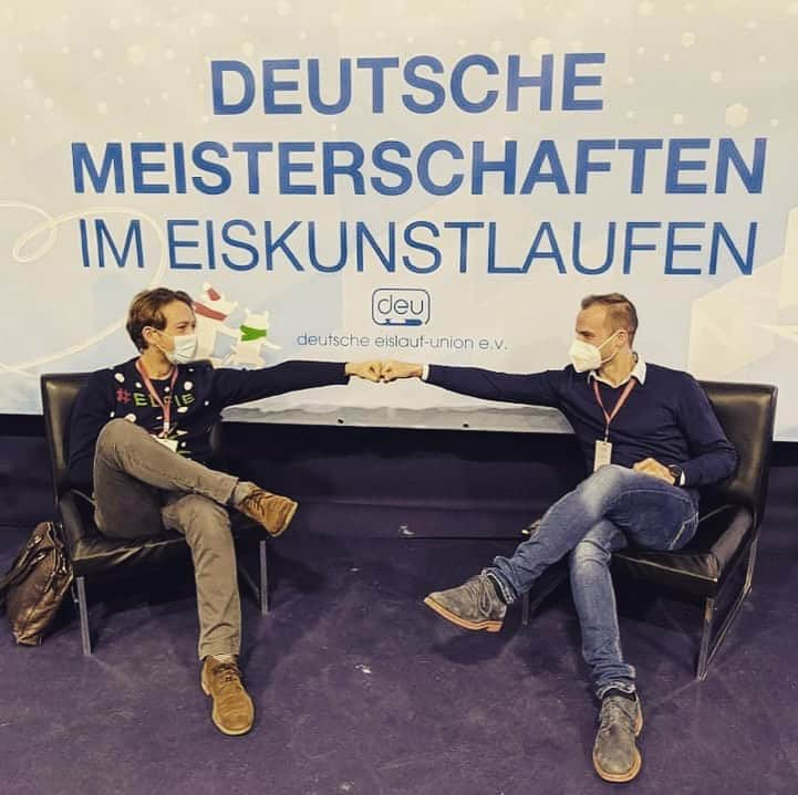 ステファノ・カルーゾさんのインスタグラム写真 - (ステファノ・カルーゾInstagram)「Thank you Dortmund and @deutsche_eislauf_union for organizing safely the German Nationals 2021! Sad that skaters from Berlin could not come but that’s life! Now is time for a little vacation!!!! 🇩🇪⛸👫 #icedance #figureskating #deu #eislaufunion #dm2021 #bundestrainer #eistanz #germannationals #dortmund #lifeisgreat #ciaobelli」12月20日 1時27分 - stef_caruso