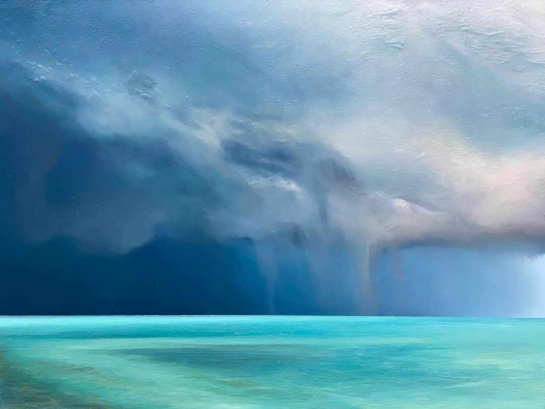 Derek Kaplanさんのインスタグラム写真 - (Derek KaplanInstagram)「Last ‘Storm’ of the year! Size: 30 x 40 x 1.5’ Oil on canvas *SOLD」12月20日 1時38分 - derekkaplanart