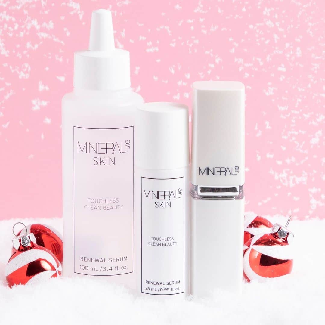 Mineral Airさんのインスタグラム写真 - (Mineral AirInstagram)「Give the gift of flawless skin this holiday season! Beauty lovers will enjoy how easy and hygienic our 2-part Mineral Air Skin system.」12月20日 2時02分 - mineral_air