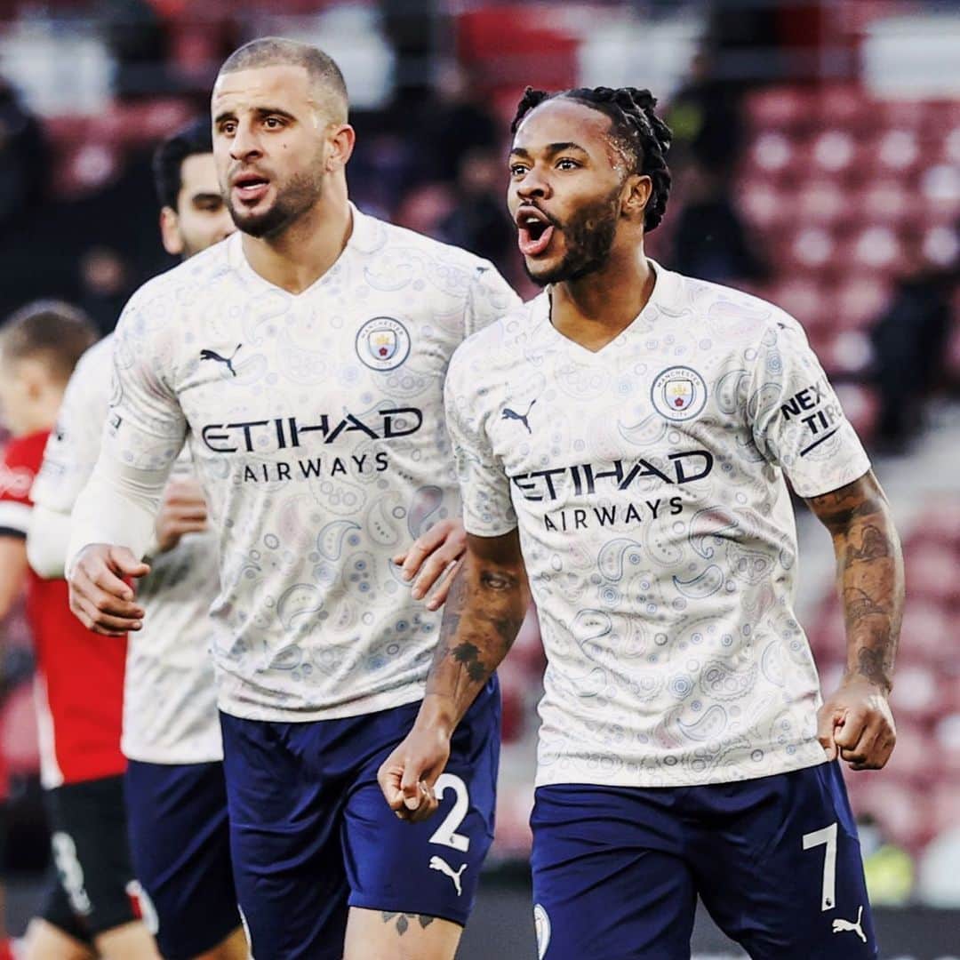 ラヒーム・スターリングのインスタグラム：「Important 3 points against a strong side this year ✊🏾 we keep going 🔥」