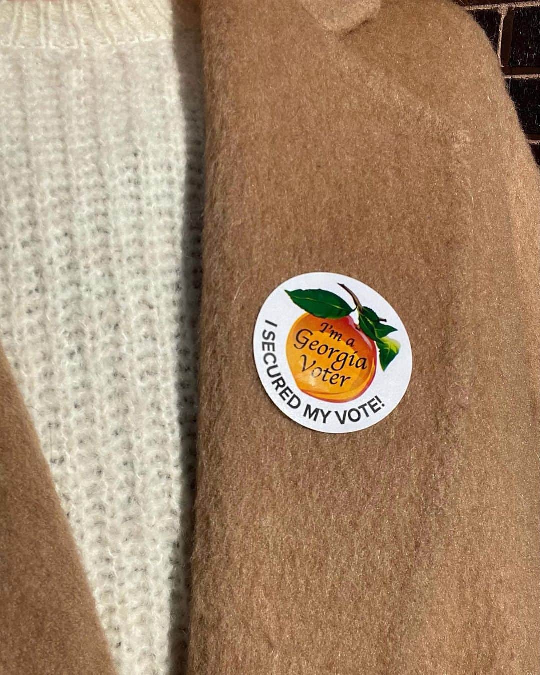 エリザベス・ギリースのインスタグラム：「Felt even better the second time. Go #VOTE, fellow Georgians!!! 💙」