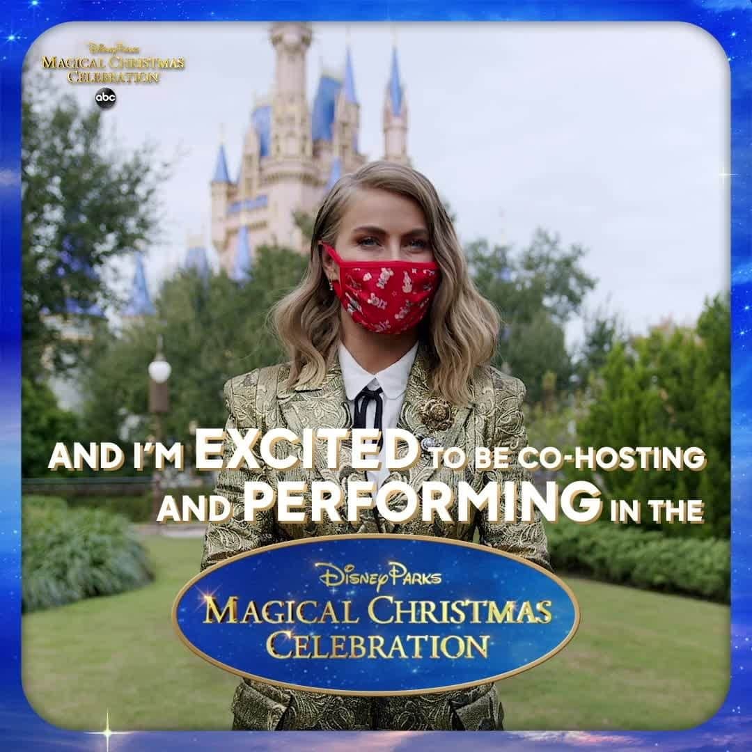 アメリカン・ブロードキャスティング・カンパニーのインスタグラム：「It's not a dream, @juleshough is co-hosting AND performing in the #DisneyChristmasCelebration from @WaltDisneyWorld on ABC! 🤩」