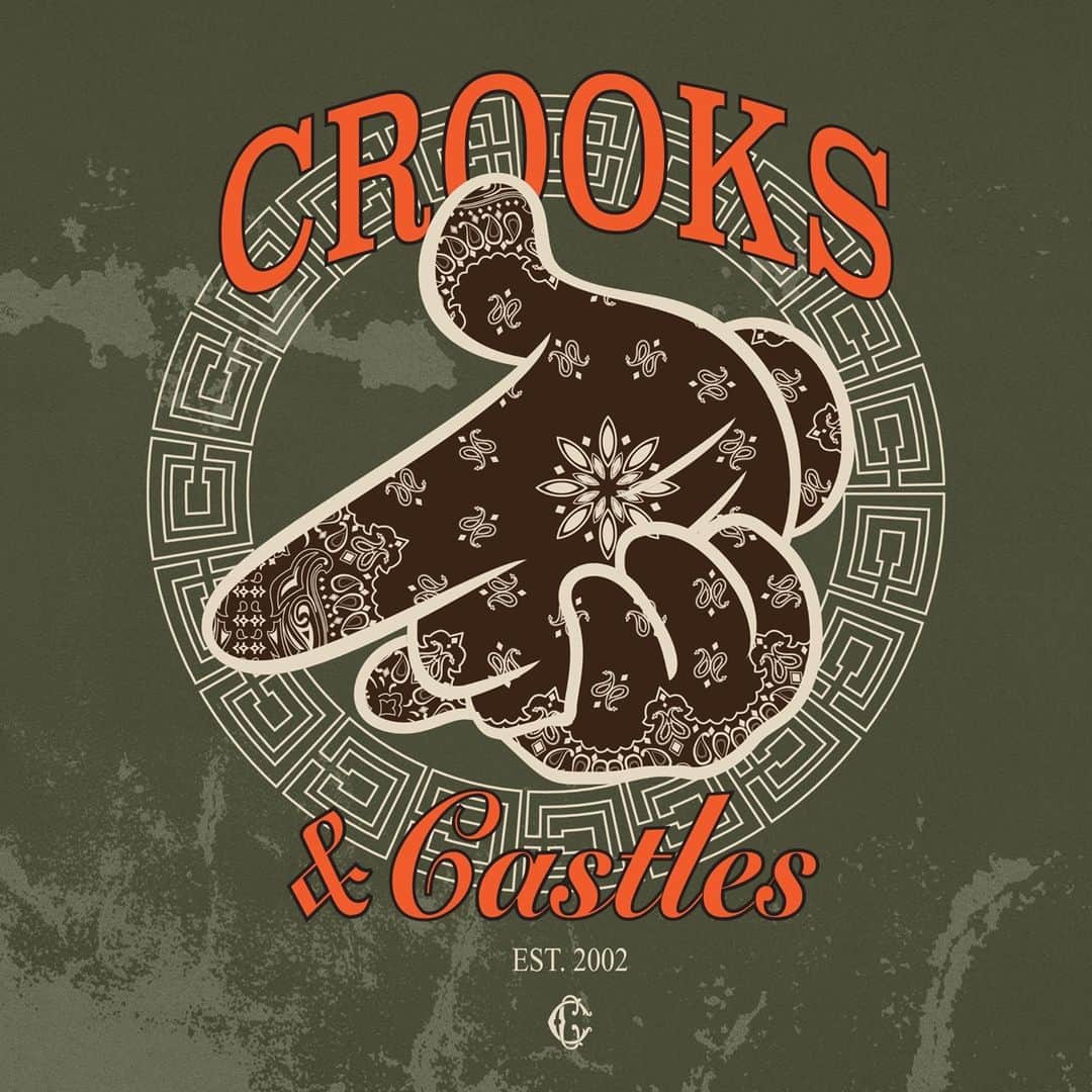 Crooks & Castlesのインスタグラム：「Our Signature Airgun design in paisley⁠ #crooksncastles #crooks #streetwear #cstc」
