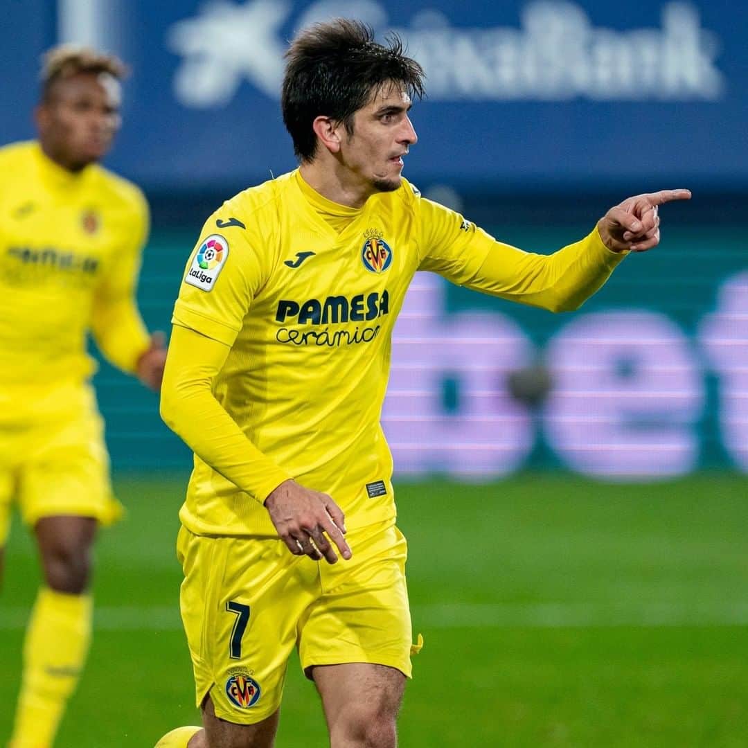 ビジャレアルCFのインスタグラム：「¡Con su doblete de hoy en el #OsasunaVillarreal, @gerard_moreno se coloca, por el momento, como pichichi de @laliga con 8️⃣ goles! . With his brace this evening against Osasuna, @GerardMoreno9 is, as it stands, @laliga's top goalscorer with 8️⃣ goals! . #villarreal #futbol #football #soccer #laliga」
