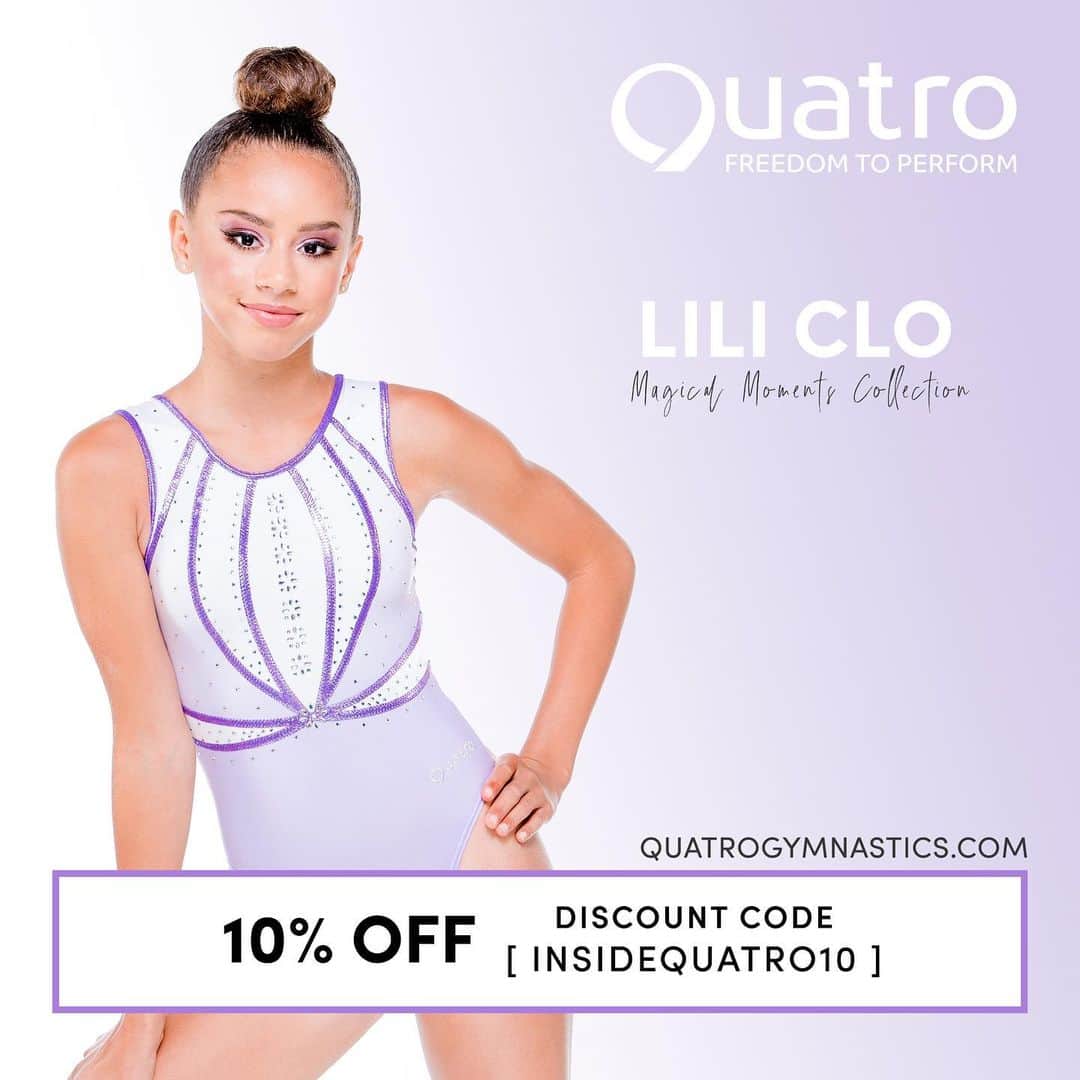 Inside Gymnasticsさんのインスタグラム写真 - (Inside GymnasticsInstagram)「#ad 🎁 🤸🏾‍♀️The perfect holiday gift for the gymnast on your list! Use discount code INSIDEQUATRO10 for 10% OFF your order! 🎄😃 Visit QuatroGymnastics.com to start shopping TODAY! Swipe ➡️ @quatrogymnstics @quatrousa  #gymnastics #gymnast #leotards #giftforgymnasts #leo #leotard #quatro #quatrogymnastics #holidays」12月5日 23時16分 - insidegym