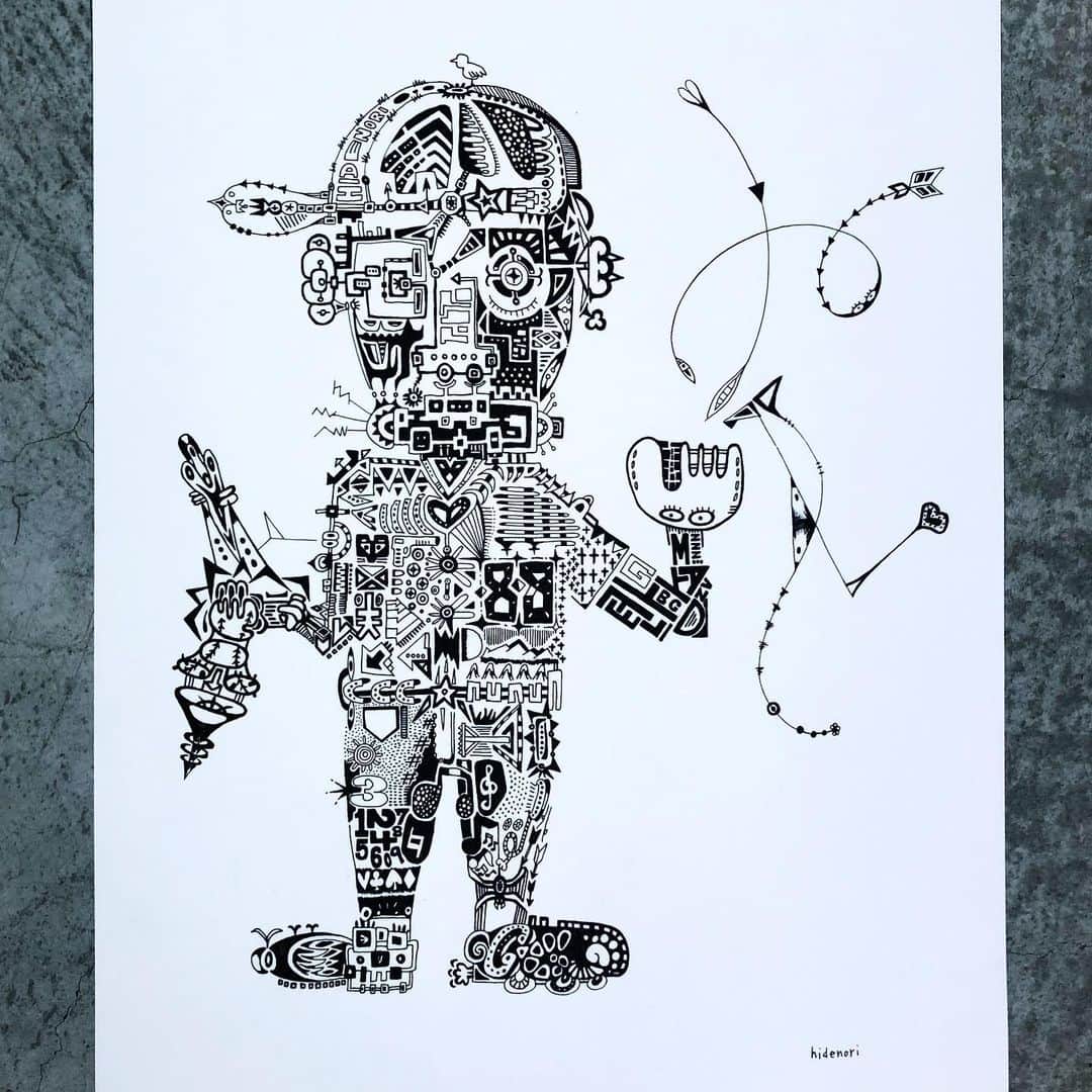 英智のインスタグラム：「落書き（続編）  自粛期間中に描いて放置してましたが、少し描き足して終了。  #夢はプロ野球選手 #野球中心の生活 #嬉しい楽しい大好き」