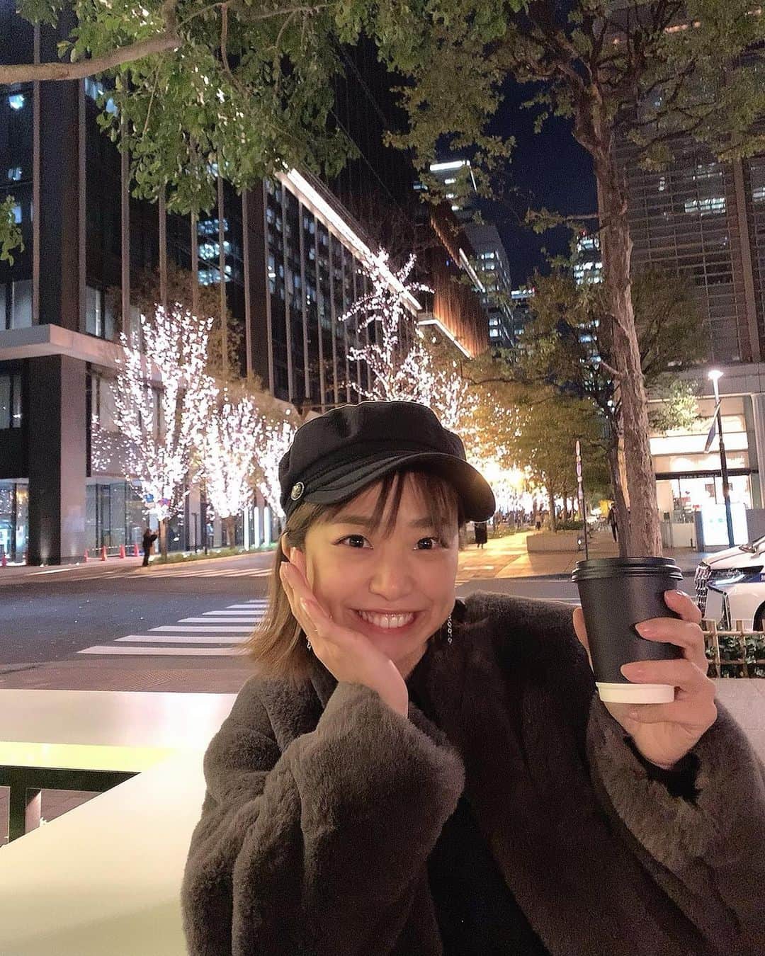 本橋優華のインスタグラム：「密避けサプライズ🌠  #illumination#marunouchi#tokyo」