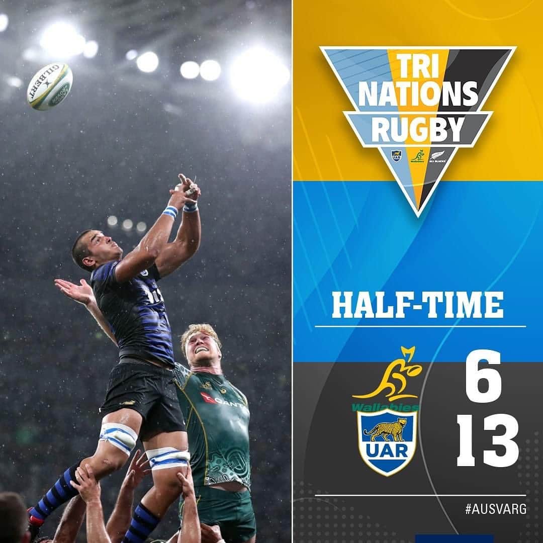 Super Rugbyさんのインスタグラム写真 - (Super RugbyInstagram)「HALF-TIME  WALLABIES VS LOS PUMAS  A penalty goal on half-time for the Wallabies tightens the deficit.   #AUSvARG #TriNations2020」12月5日 18時44分 - superrugby