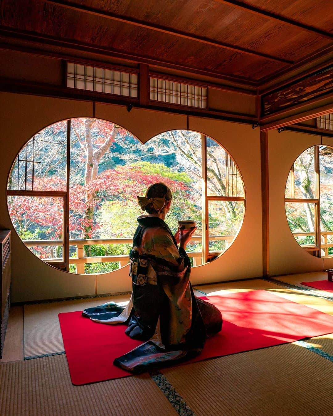 masayaさんのインスタグラム写真 - (masayaInstagram)「嵐山 祐斎亭  Yusaitei Arashiyama Kyoto  偶然居合わせた着物を着た外国人のお客さん。許可を得て撮影させていただきました。」12月5日 19時08分 - moonlightice