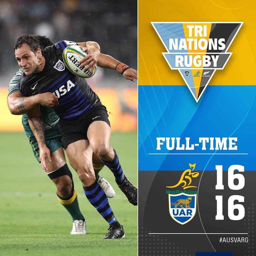 Super Rugbyさんのインスタグラム写真 - (Super RugbyInstagram)「FULL-TIME  WALLABIES VS LOS PUMAS  Scores all tied up once again between these two sides.   https://bit.ly/3lGQVKv  #TriNations2020 #AUSvsARG」12月5日 19時45分 - superrugby
