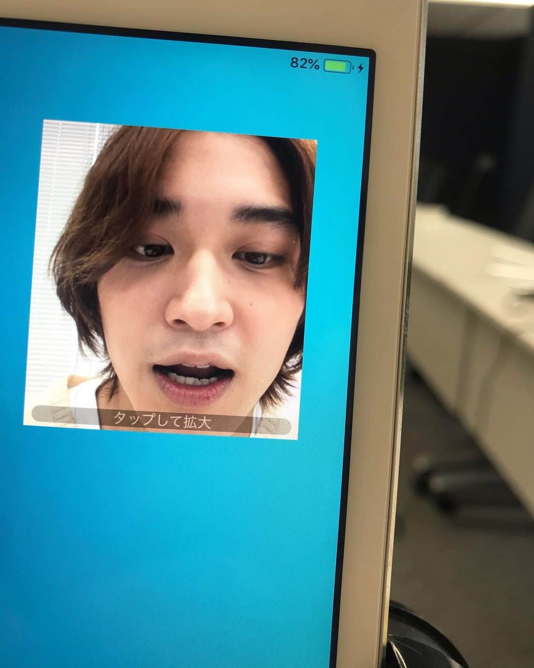 のインスタグラム：「💙」
