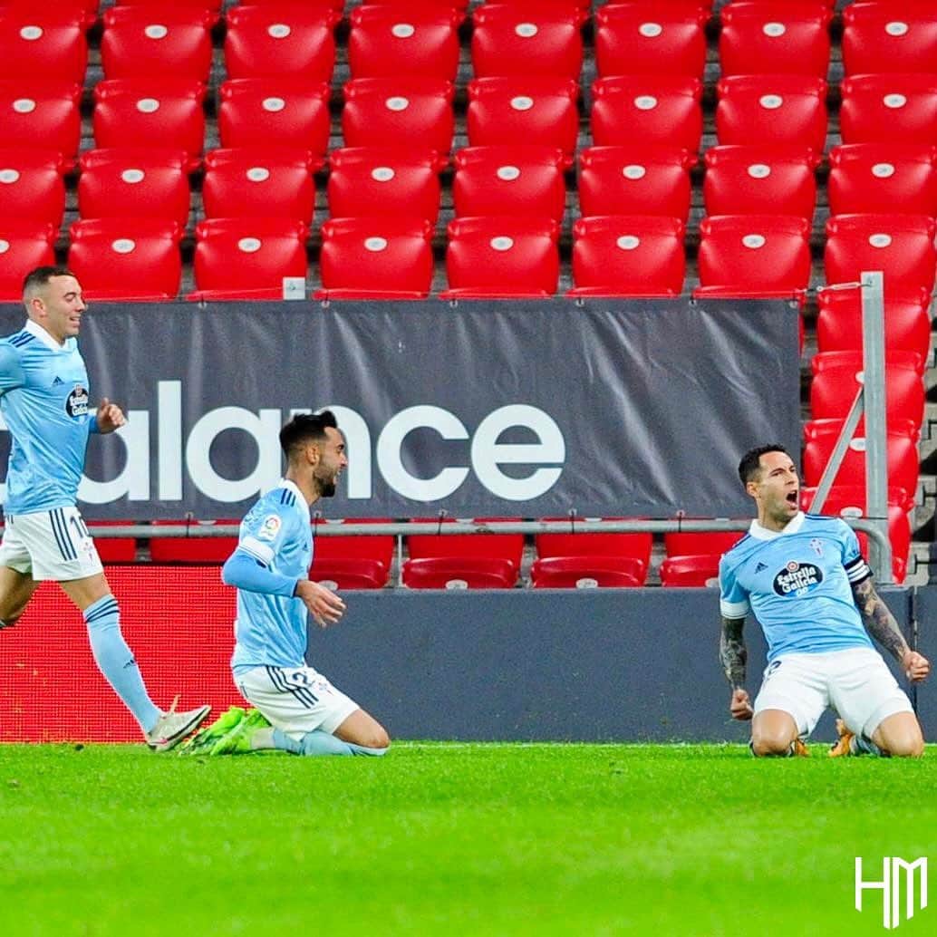 ウーゴ・マジョのインスタグラム：「Contento por los 3 puntos, por el trabajo del equipo y por el gol. Seguimos creciendo ! 💪🏼💙 @rccelta   #AthleticCelta #LaLiga #SempreCelta」