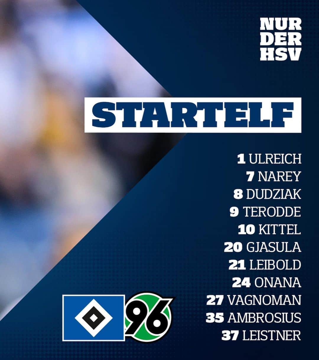 ハンブルガーSVさんのインスタグラム写真 - (ハンブルガーSVInstagram)「Unsere Startelf für #HSVH96 1️⃣1️⃣  SWIPE RIGHT ⏩ #nurderHSV #Bundesliga2」12月5日 20時10分 - hsv