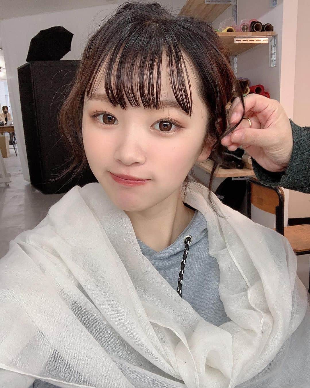 平野夢来（ゆぴぴ）のインスタグラム：「実はこの間とある撮影を、、💡  情報解禁お楽しみﾆ❕❕」